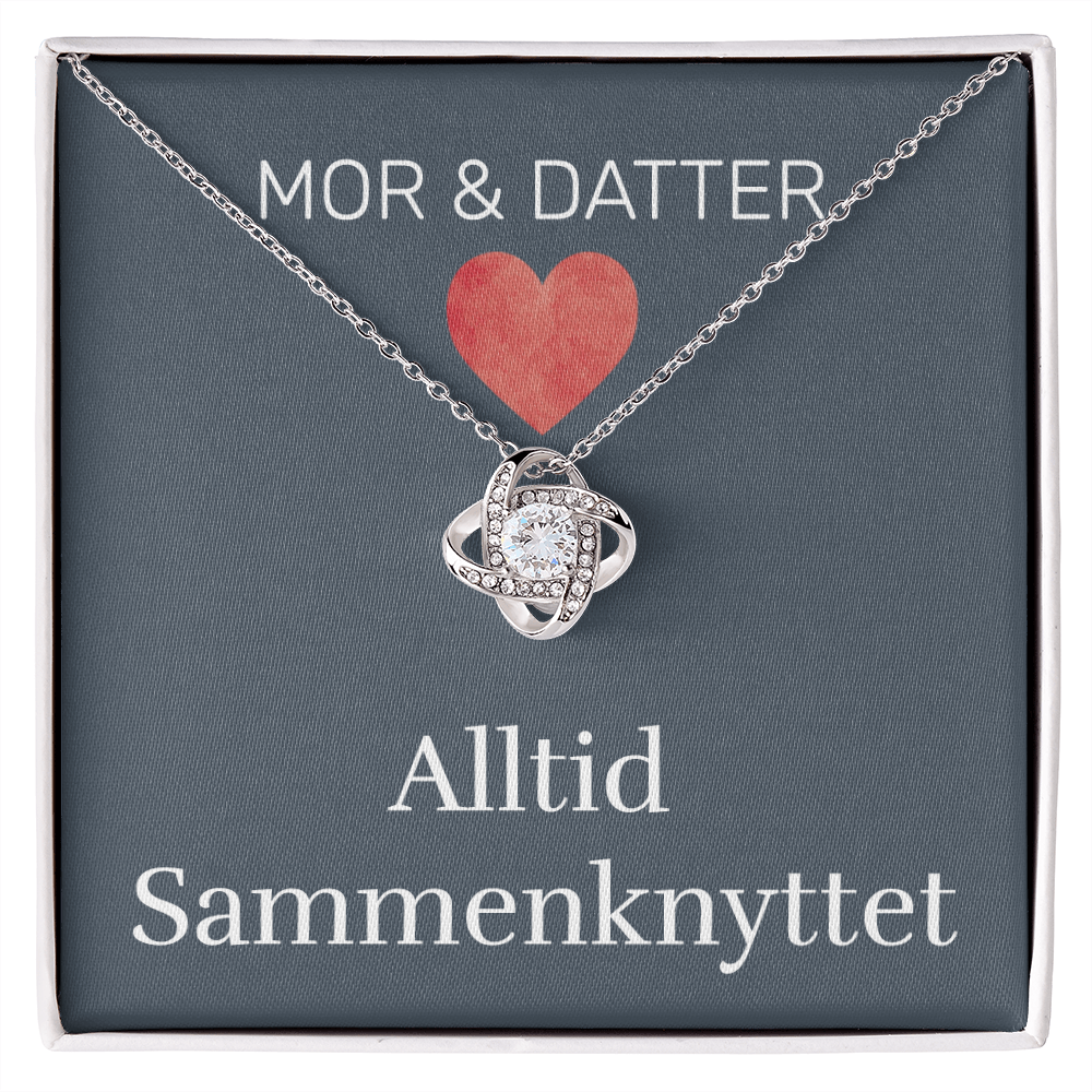 Mor & Datter - Alltid Sammenknyttet - Halskjede Kjærlighetsknute