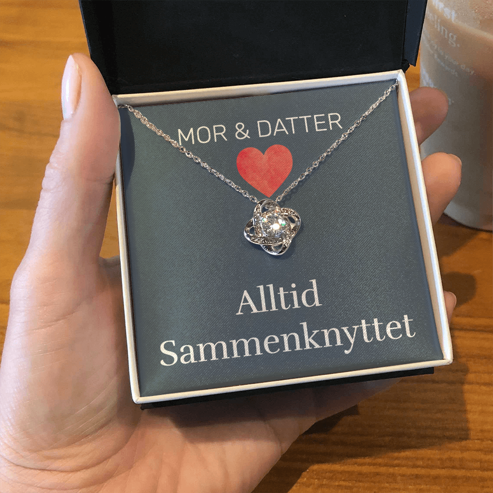 Mor & Datter - Alltid Sammenknyttet - Halskjede Kjærlighetsknute