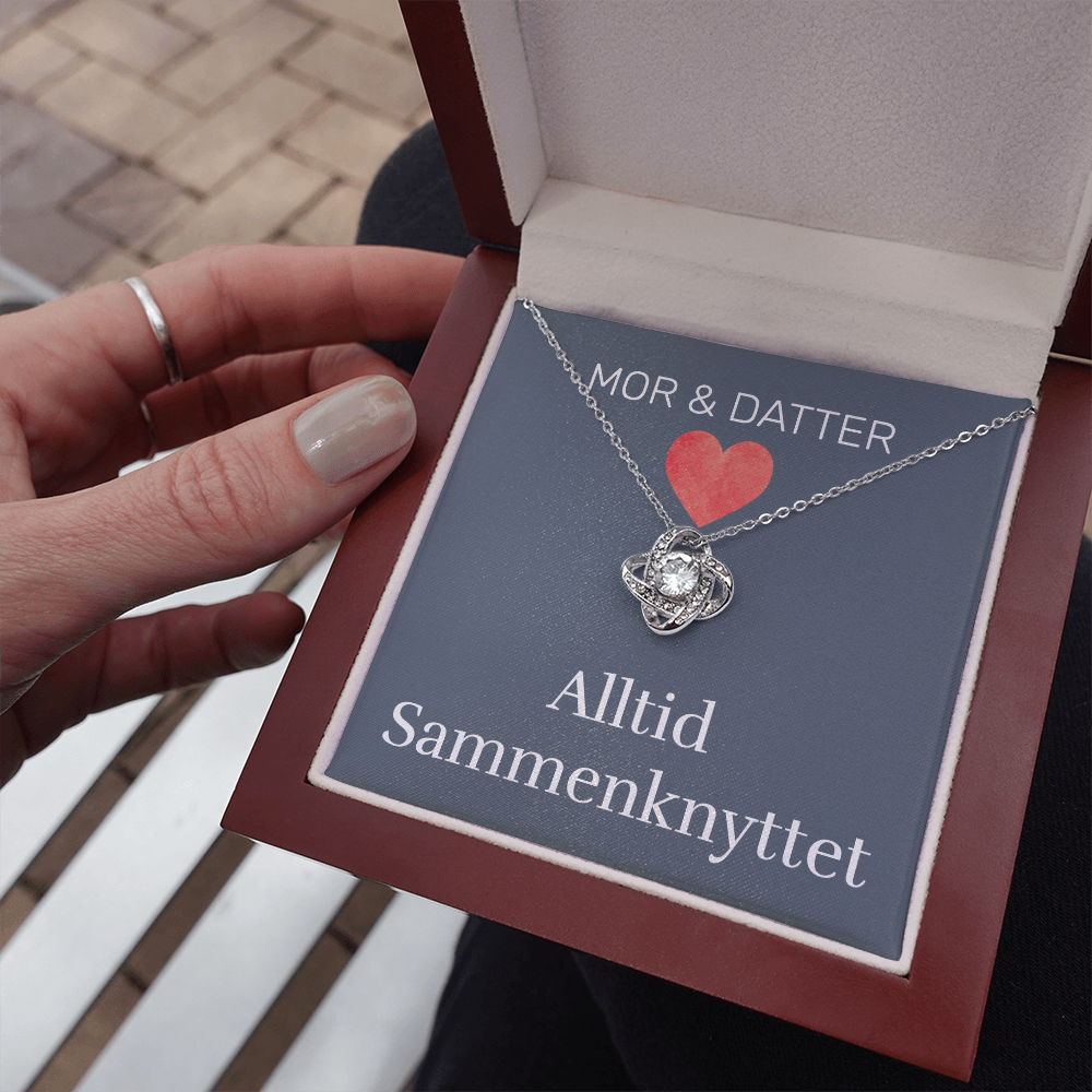 Mor & Datter - Alltid Sammenknyttet - Halskjede Kjærlighetsknute