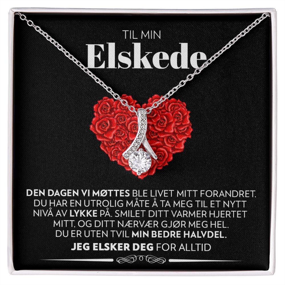 Til Min Elskede - Dagen Vi Møttes, Svart - Halskjede Alluring Beauty