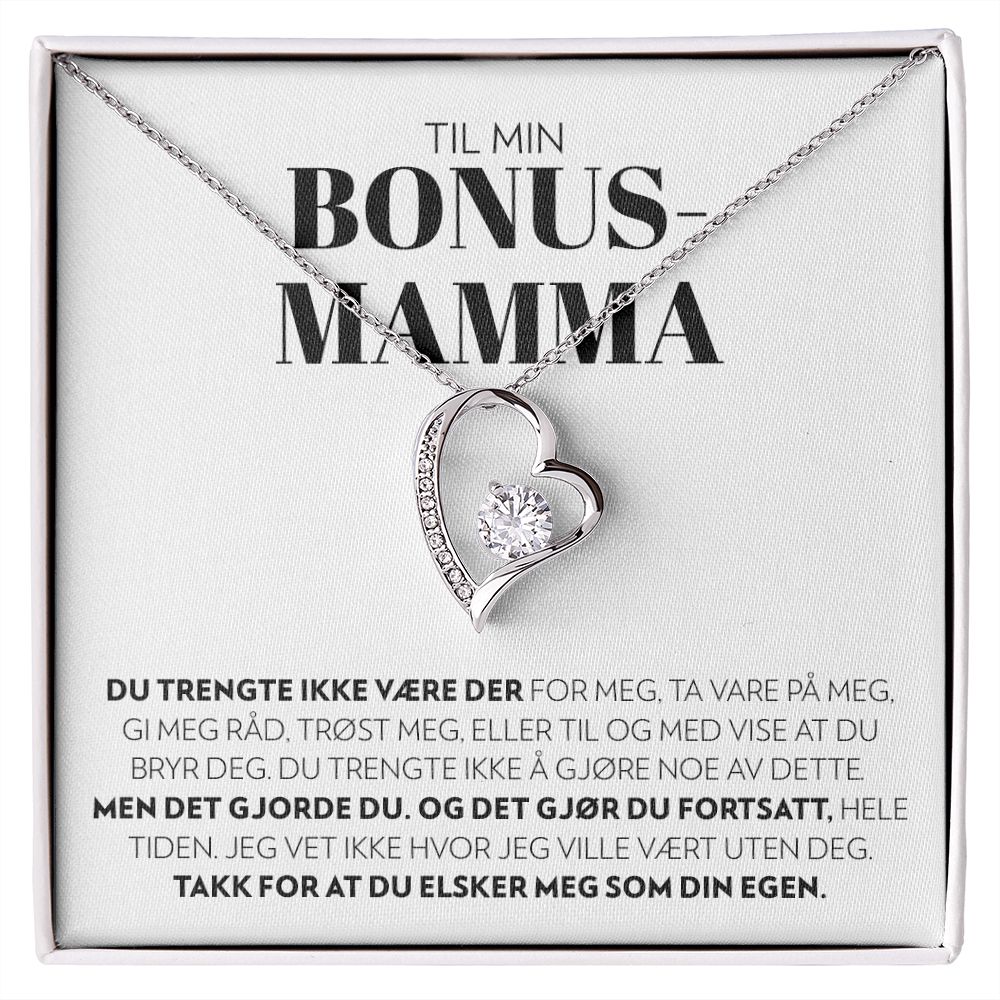 Til Min Bonusmamma - Ikke Tvunget - Halskjede Forever Love